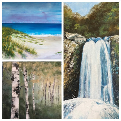 Introduction to Acrylic Painting Through Landscapes - Just Makers Workshop