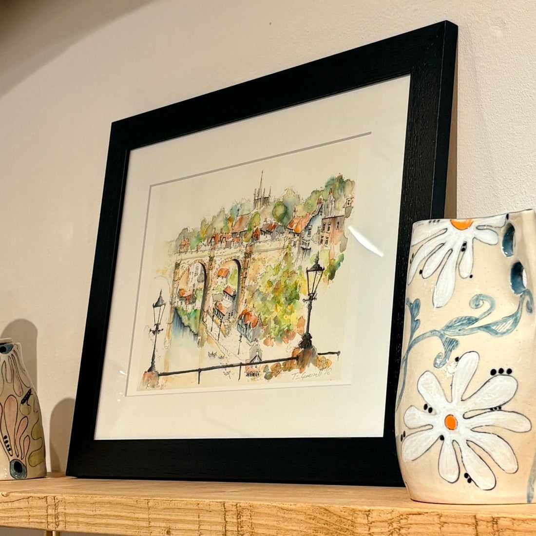 Knaresborough Viaduct Framed Giclee Print - Tim Gomersall Art_Just Makers