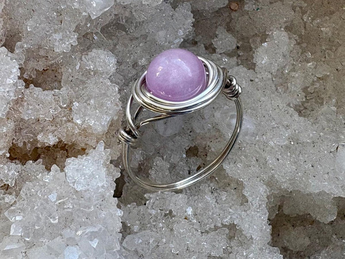 Kunzite Sterling Silver Wire Wrapped Ring - Hart, Body and Soul_Just Makers