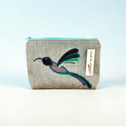 Large Hummingbird Make Up Bag - Made by Marianne_Just Makers