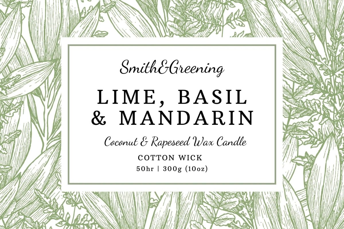 Candle label with &