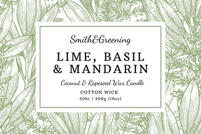Candle label with &