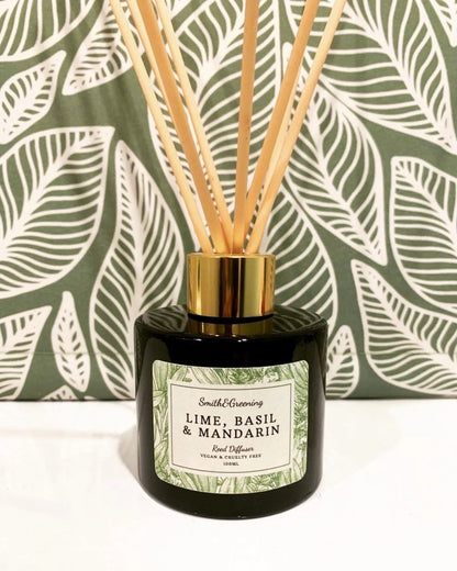 Lime Basil and Mandarin Reed Diffuser - Smith and Greening_Just Makers
