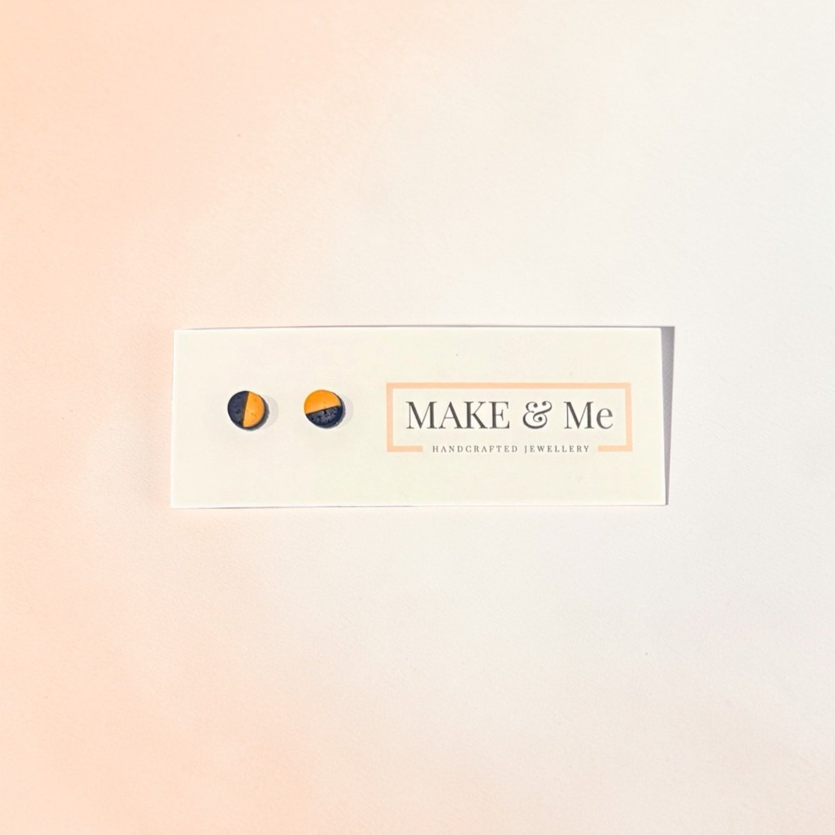 Make &amp; Me jewelry card with earrings on a gradient background