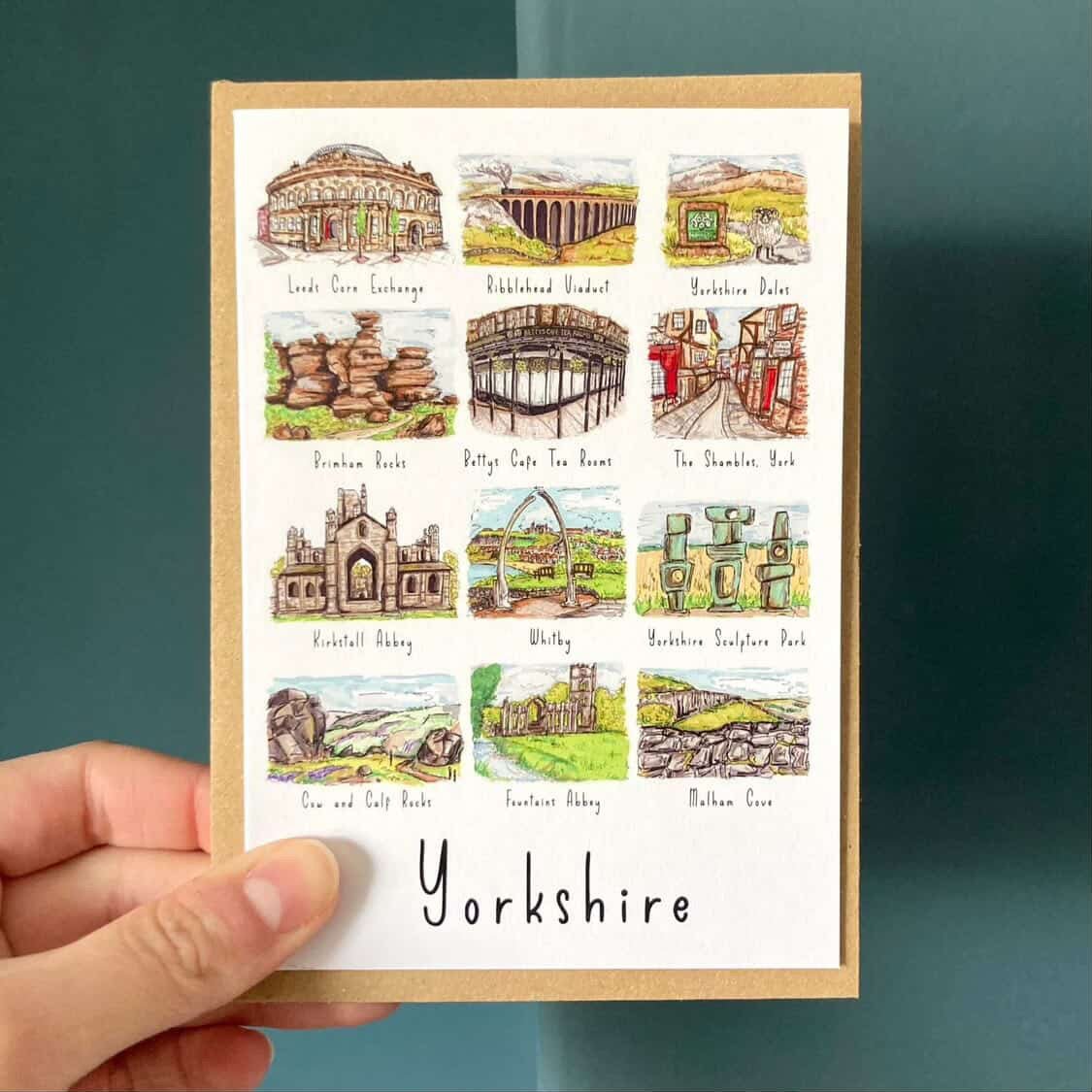 Mini Yorkshire Scenes Greeting Card - HD Designs_Just Makers