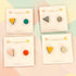 Mis Match Circle and Triangle Wooden Studs - Red Paper House_Just Makers
