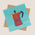Moka Pot Greeting Card - Bejojo Art_Just Makers
