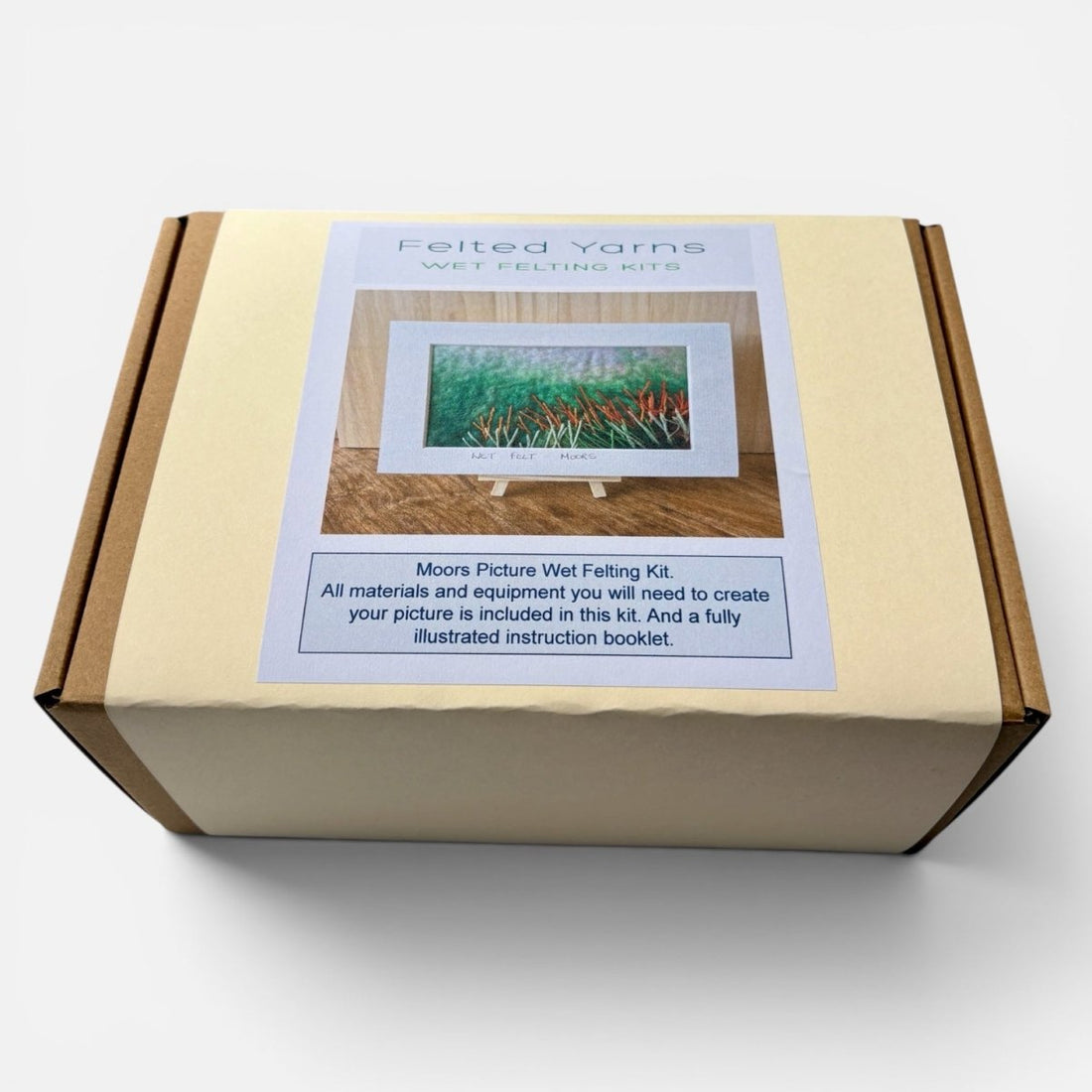 Moors Wet Felting Picture Kit - Felted Yarns_Just Makers