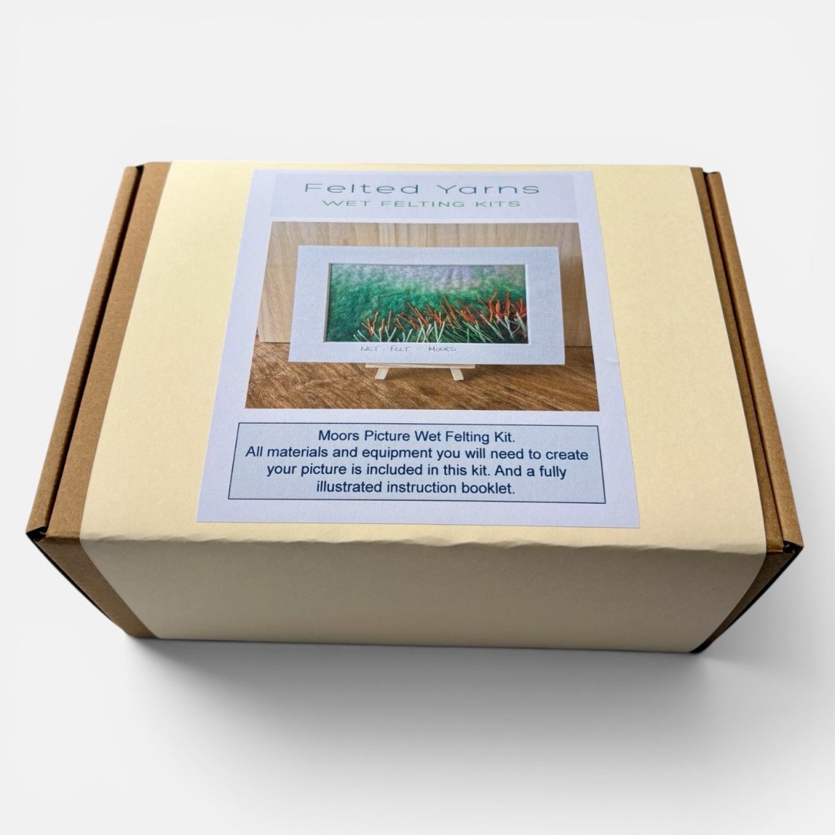 Moors Wet Felting Picture Kit - Felted Yarns_Just Makers