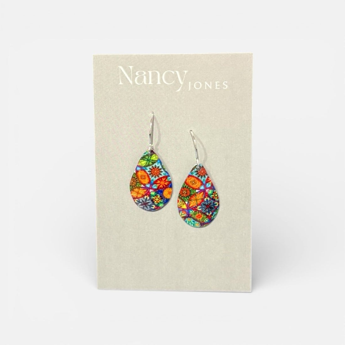 Mosaic Mix Tear Earrings - Nancy Jones_Just Makers