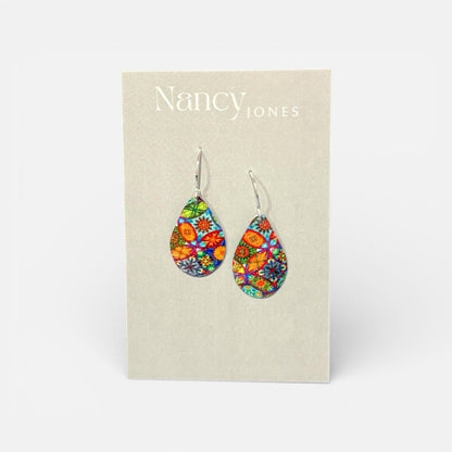 Mosaic Mix Tear Earrings - Nancy Jones_Just Makers