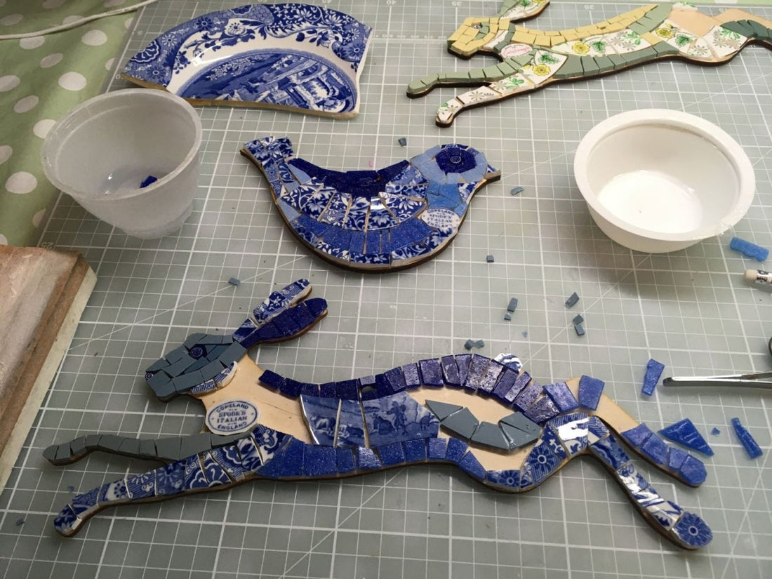 Mosaic with Vintage China Workshop 15 November - Just Makers Just Makers