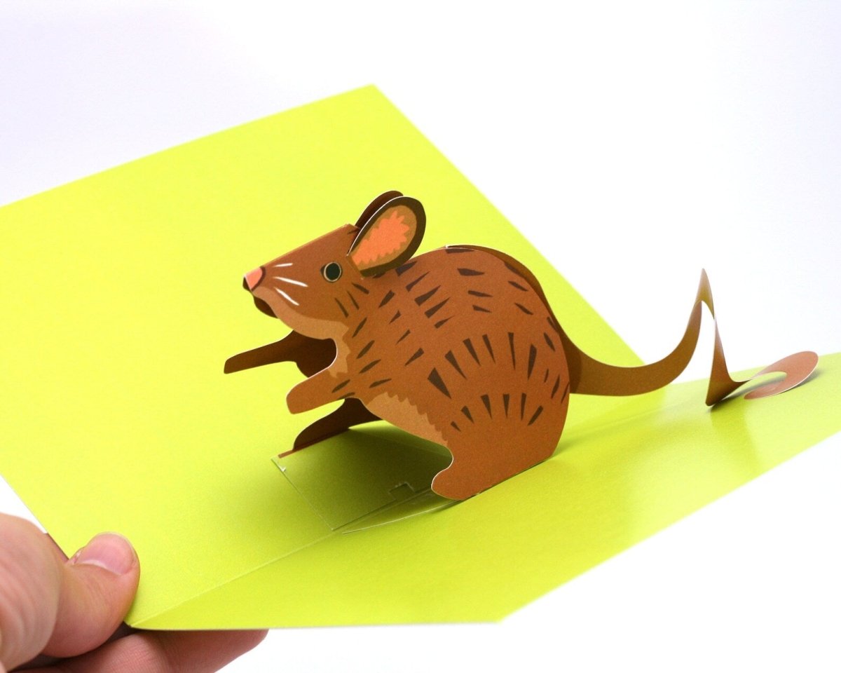 Mouse Pop-Up 3D Card – Just Makers