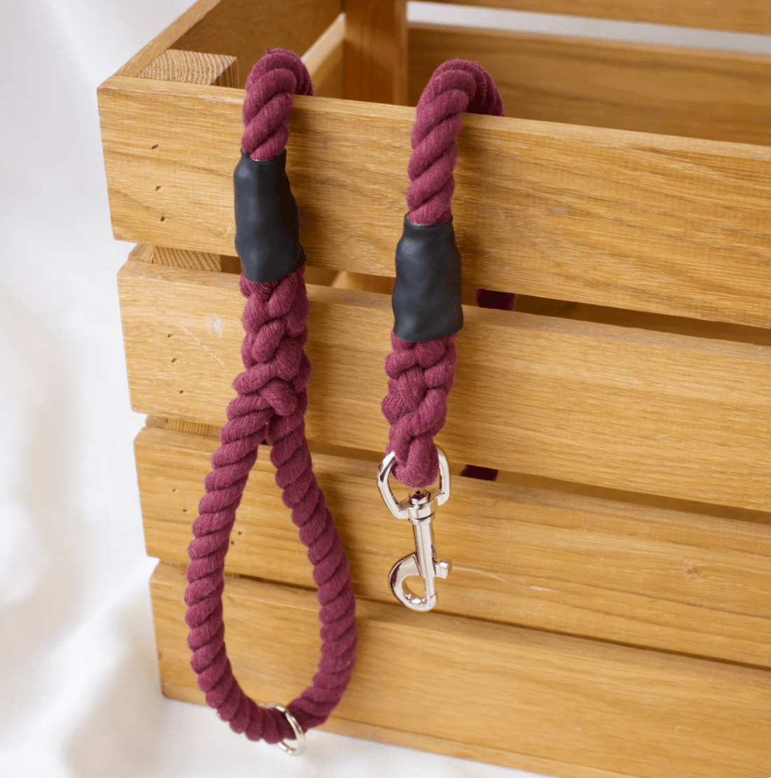 Mulberry Cotton Rope Dog Lead_Just Makers