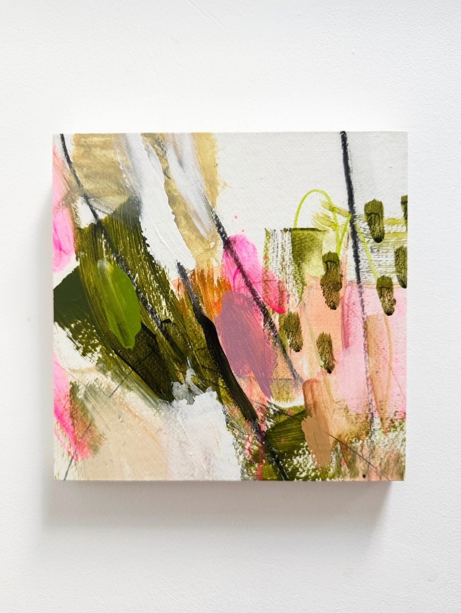 Nature Marks No. 1 Mixed Media Painting - Lisa Metcalfe_Just Makers