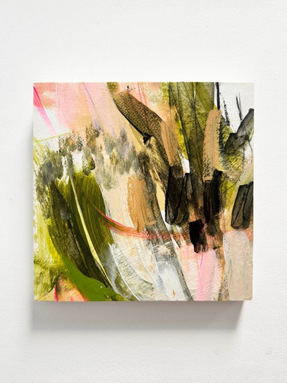Nature Marks No. 2 Mixed Media Painting - Lisa Metcalfe_Just Makers