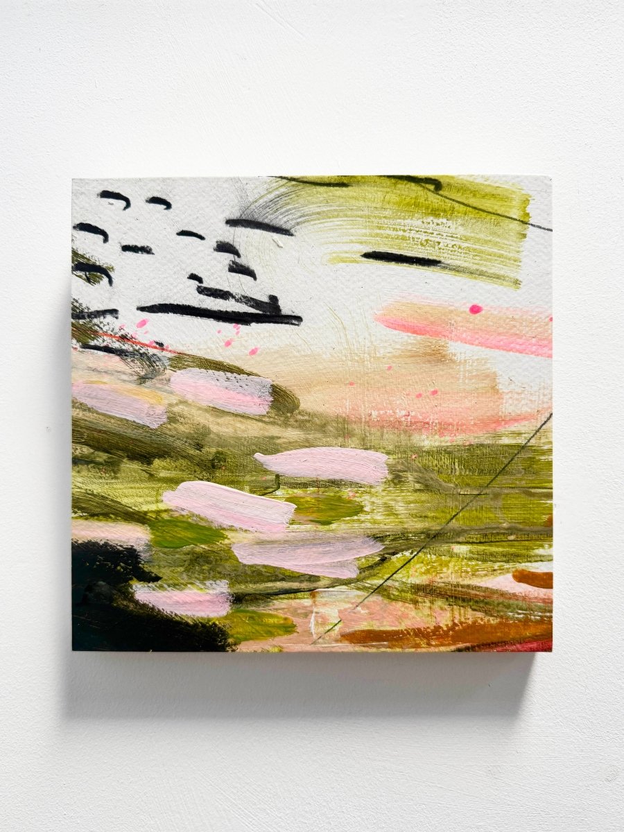 Nature Marks No. 3 Mixed Media Painting - Lisa Metcalfe_Just Makers