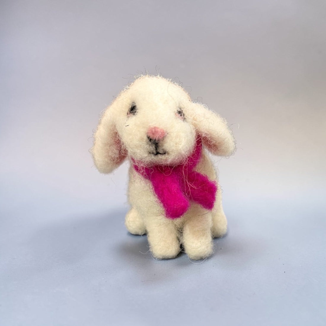 Needle Felt White Rabbit - Pam Chilton_Just Makers