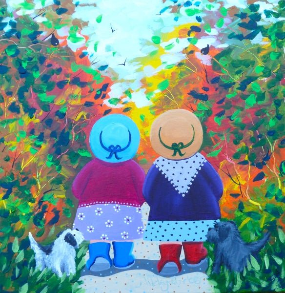 Nicky Corker Autumn Walk Print - Just Makers Nikki Corker