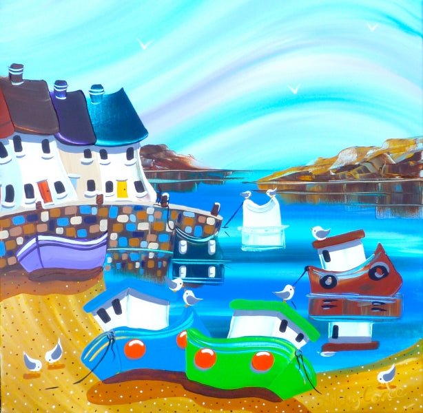 Nicky Corker Down on the Shingly Shore Print - Just Makers Nikki Corker