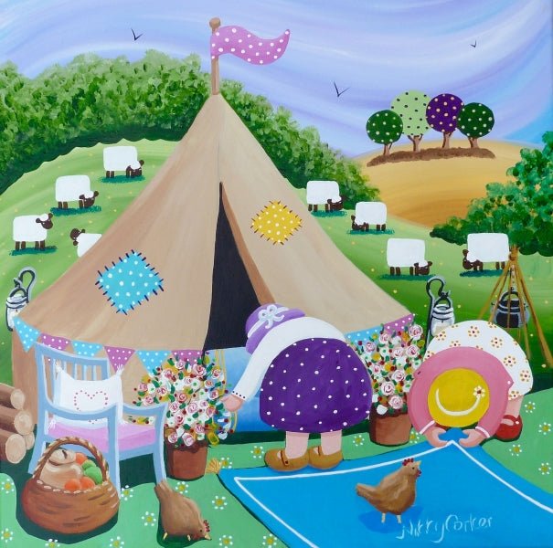Nicky Corker Glamping with the Girls Print - Just Makers Nikki Corker
