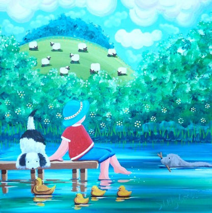 Paddling Pals Greeting Card - Nikky Corker - Just Makers Nikky Corker