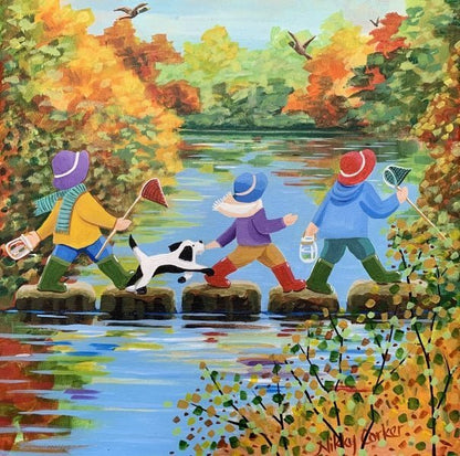 Stepping Out Greeting Card - Nikky Corker - Just Makers Nikky Corker