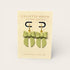 Pale Green Bow Dangle Earrings - CH Handmade_Just Makers