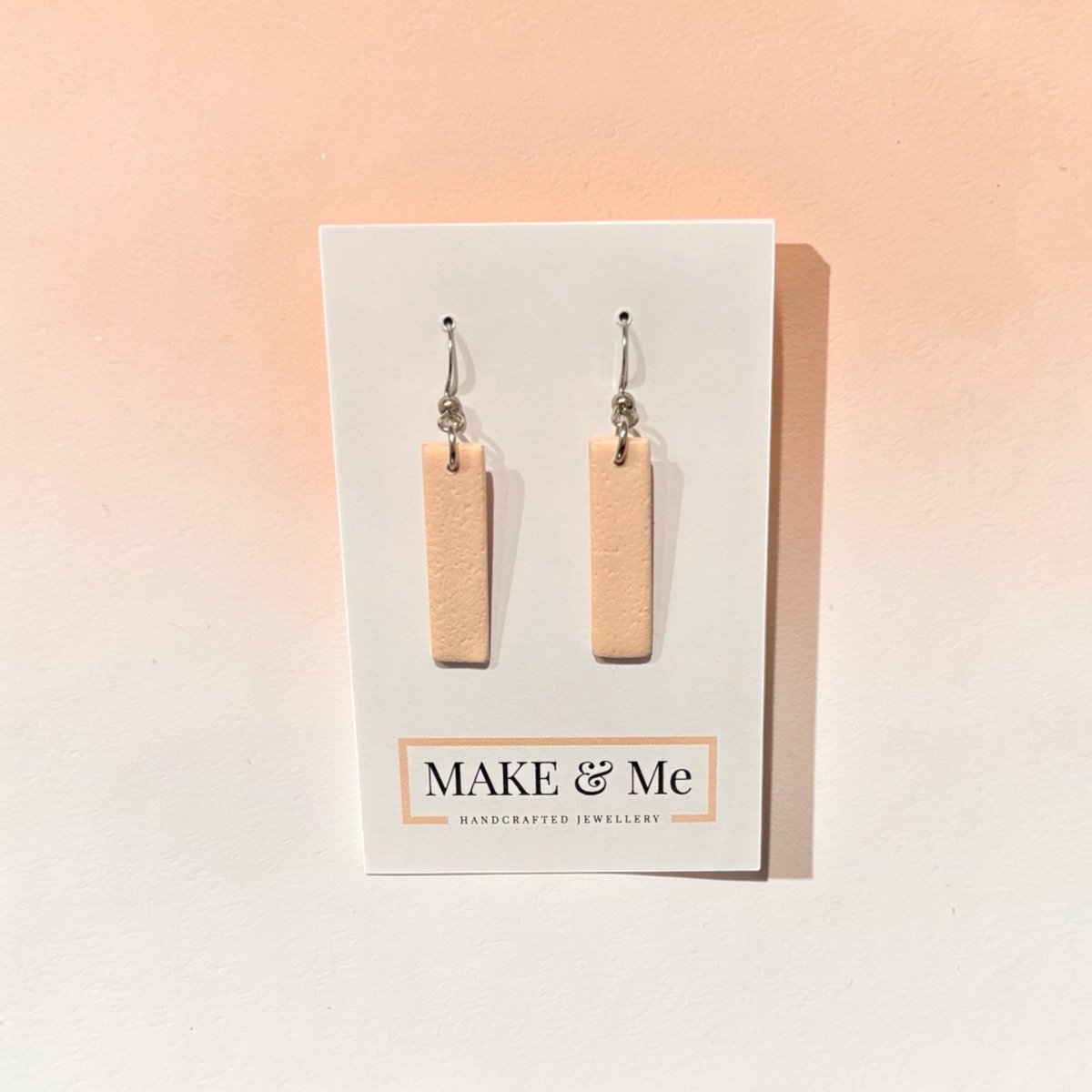 Pale Pink Drop Earrings - Make &amp; Me_Just Makers