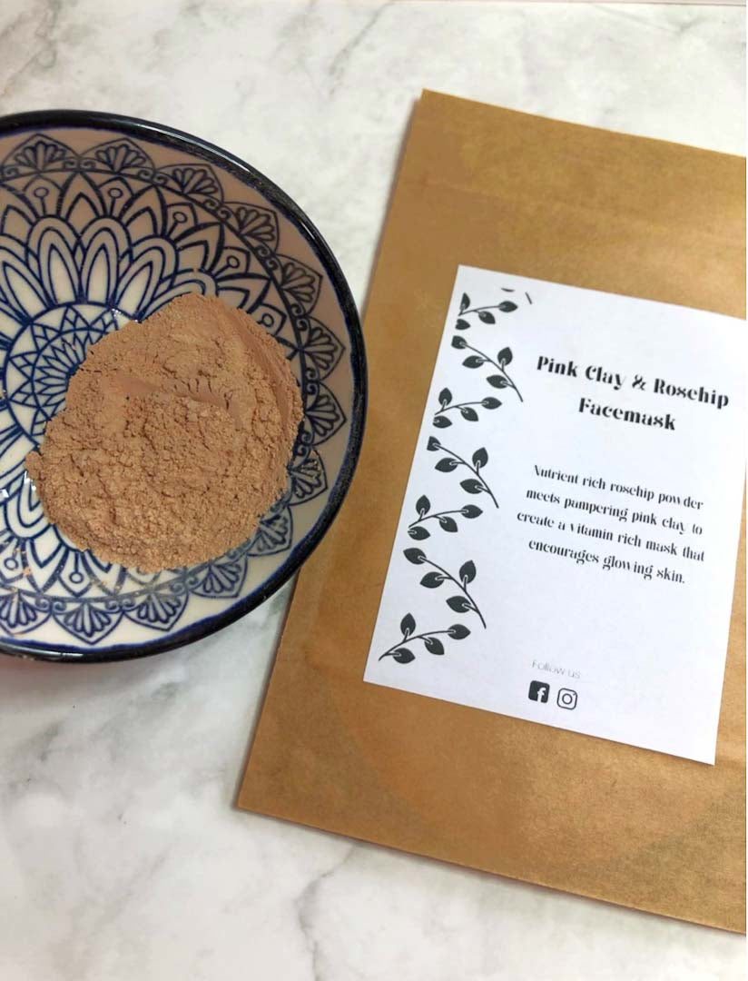 Pink Clay and Rosehip Facemask - Just Makers Wharfedale Soaps