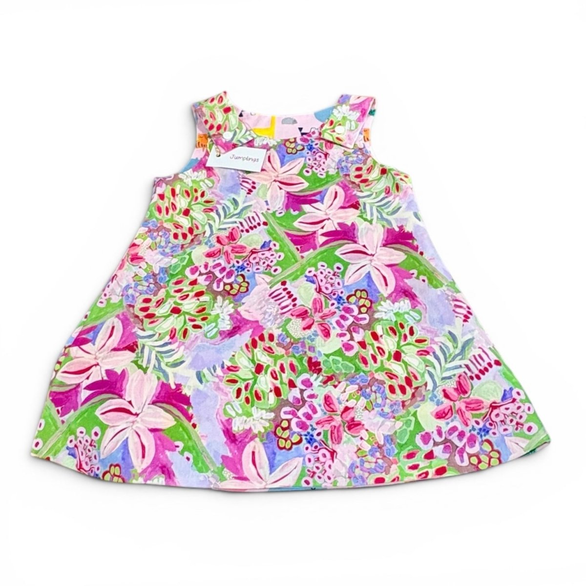 Pink Jungle Reversible Dress 3 - 4 Years - Jumplings Clothes - Just Makers Jumplings Clothes