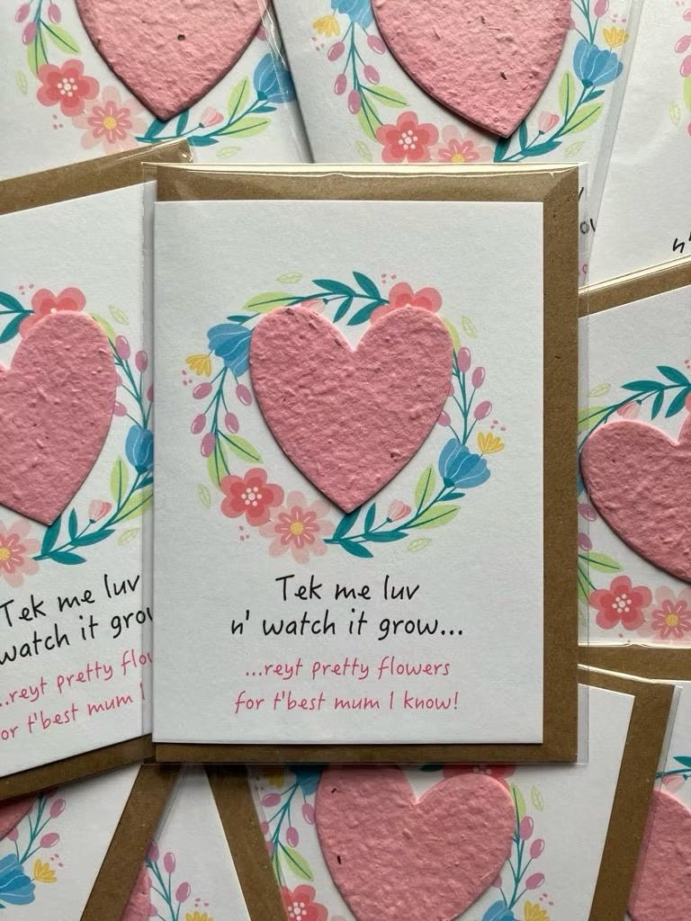 Plantable Yorkshire Mum Card - JAM Artworks_Just Makers