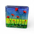 Poppy Fused Glass Coaster - Twice Fired Glass_Just Makers