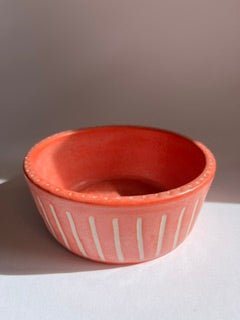 Poppy stoneware tapas bowl by Yorkshire ceramic artist Ciara McClarence