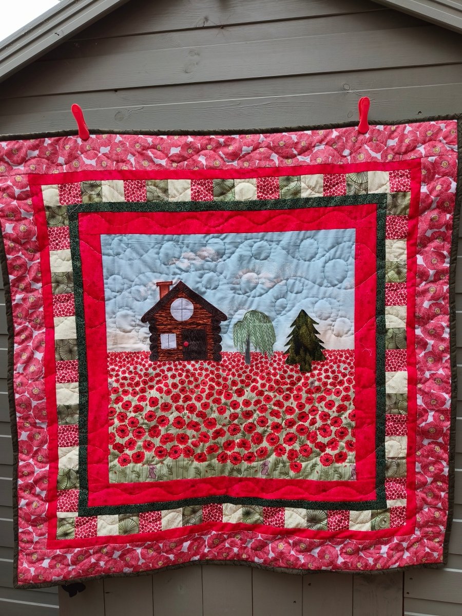 Poppyfield Hideaway Quilt - Bee-spoke Quilts - Just Makers Bee-spoke Quilts