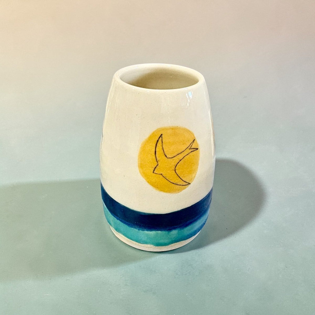 Posy Vase - Golden Swift - Lorna Gilbert_Just Makers