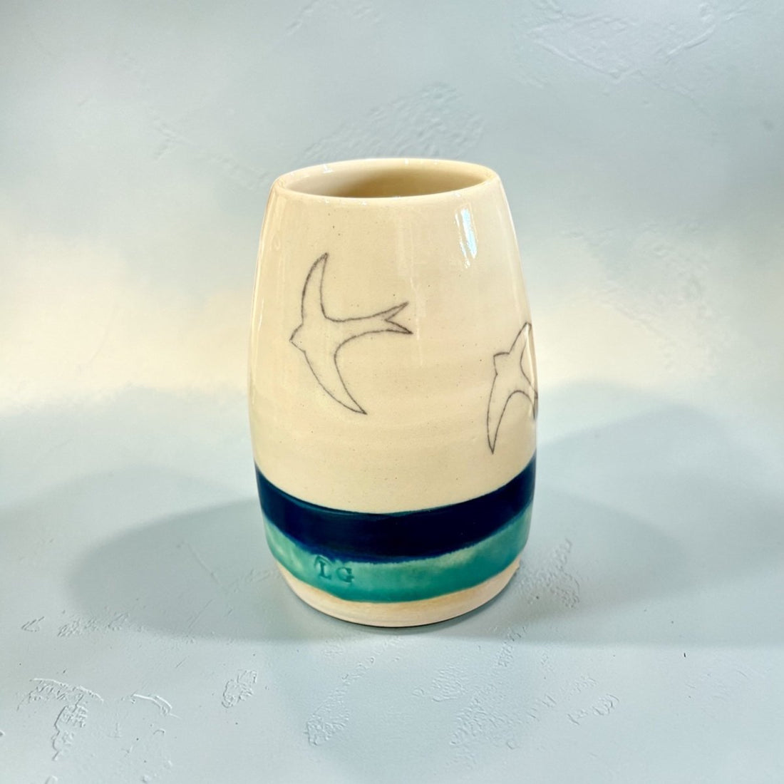 Posy Vase - Golden Swift - Lorna Gilbert_Just Makers