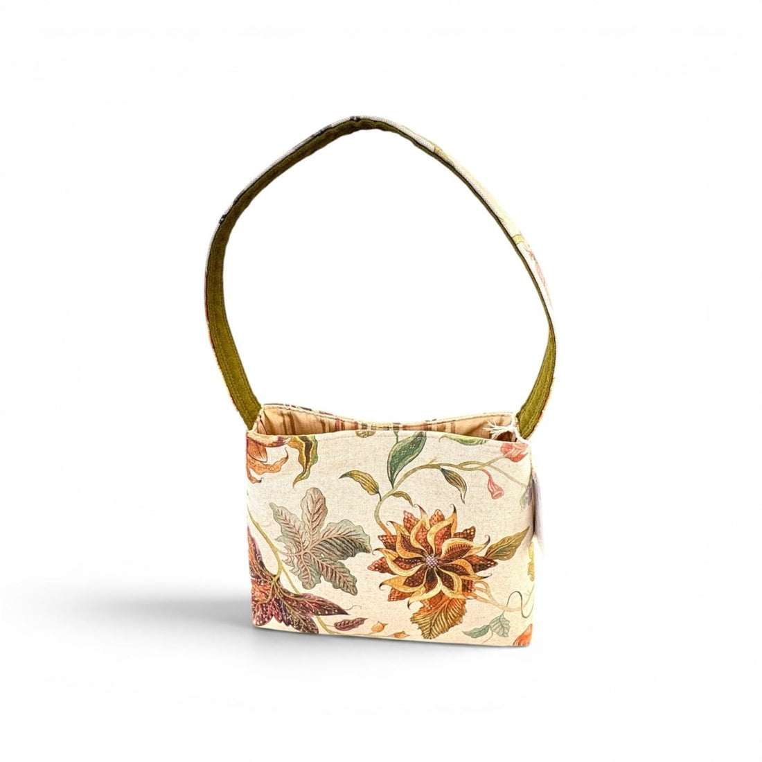 Printed Linen Bucket Handbag - Amanda Scott_Just Makers