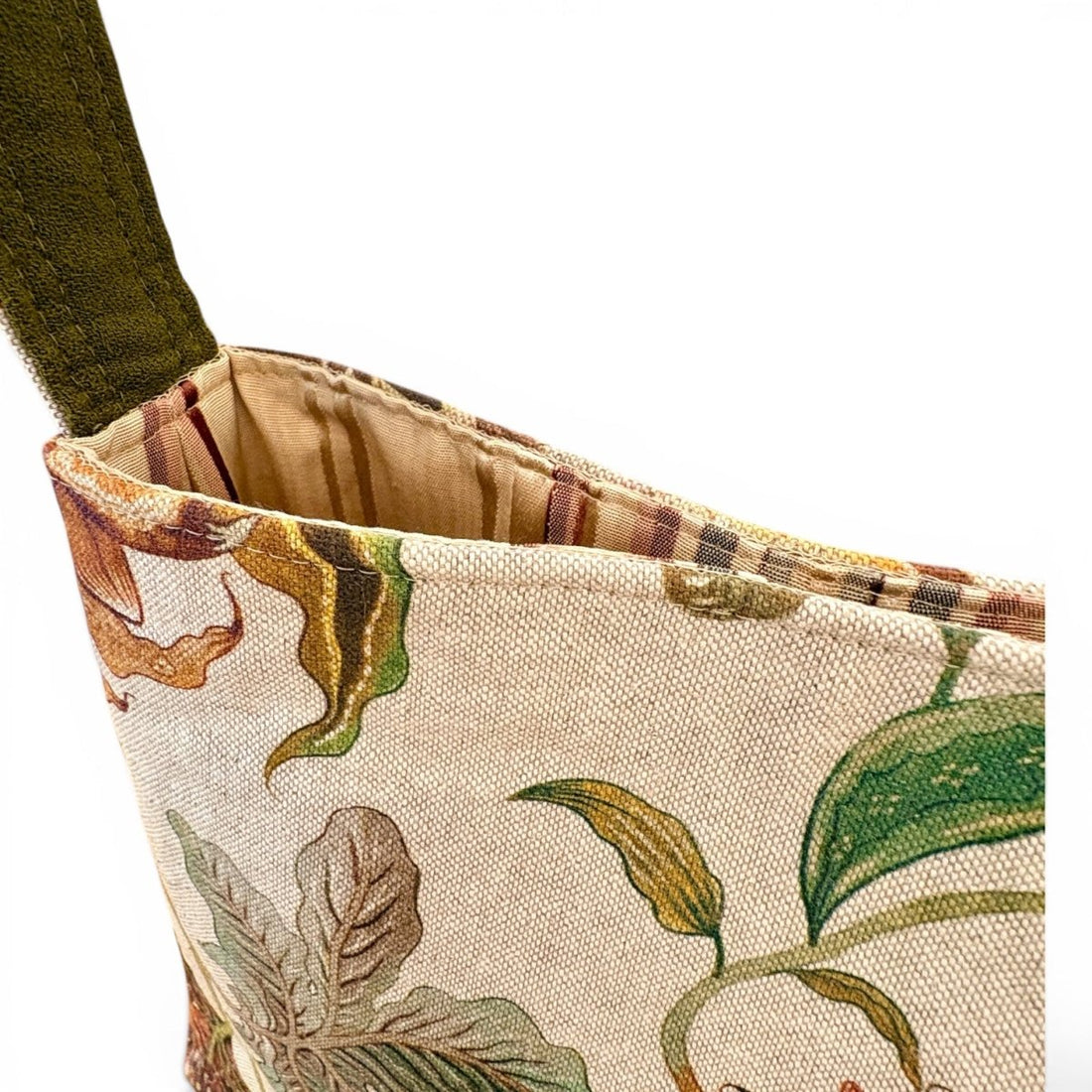 Printed Linen Bucket Handbag - Amanda Scott_Just Makers