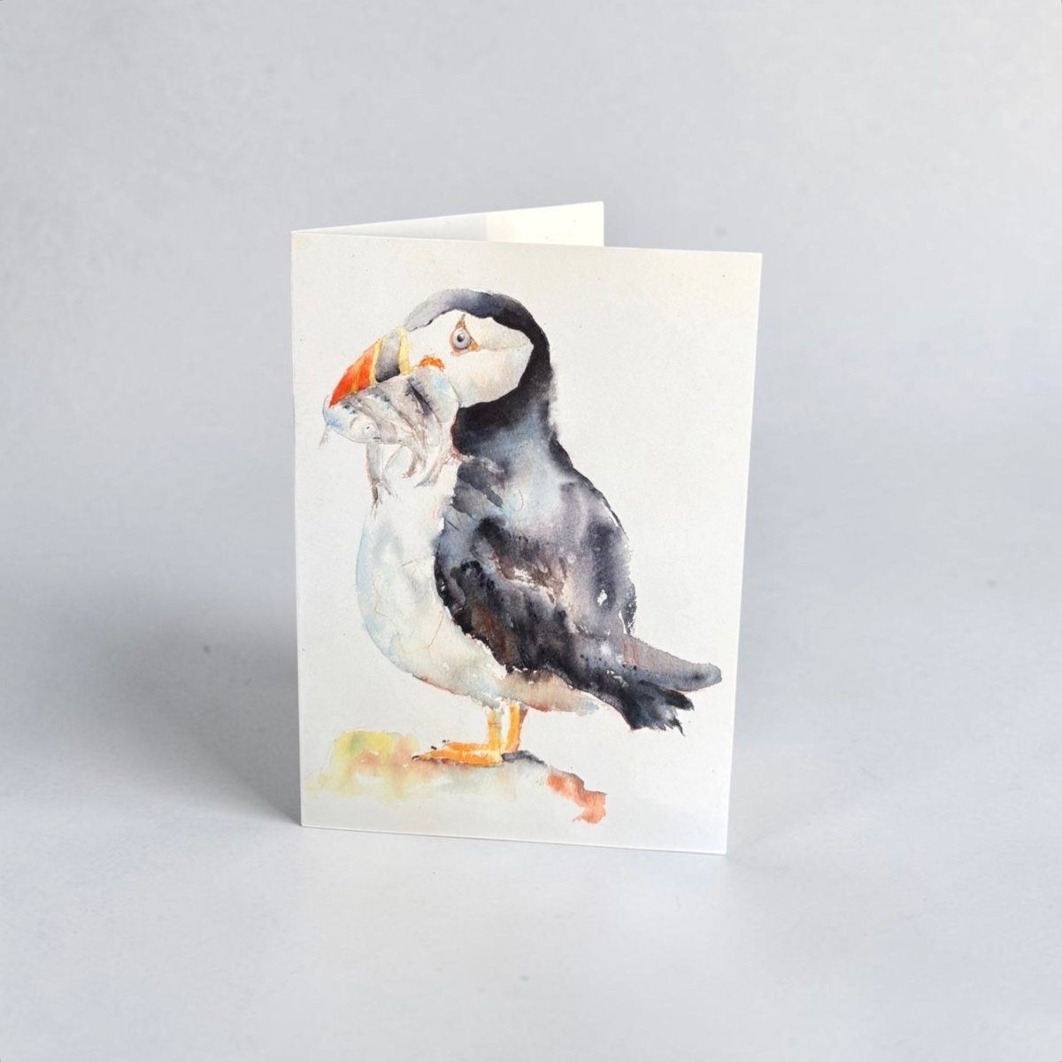 Puffin Greeting Card - Tim Gomersall Art_Just Makers