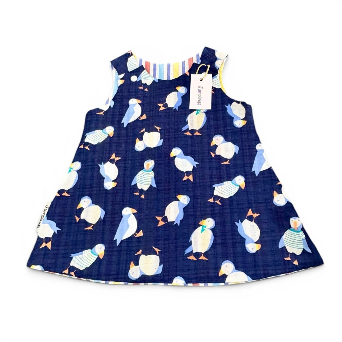 Puffin Reversible Dress 6-12 Months - Jumplings Clothes_Just Makers