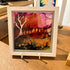 Purple Sunset Tile Painting - Art by Minu_Just Makers