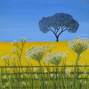 Rapeseed Field in Collingham Giclee Mounted Print Unframed - Sarah Jane Nicholls_Just Makers