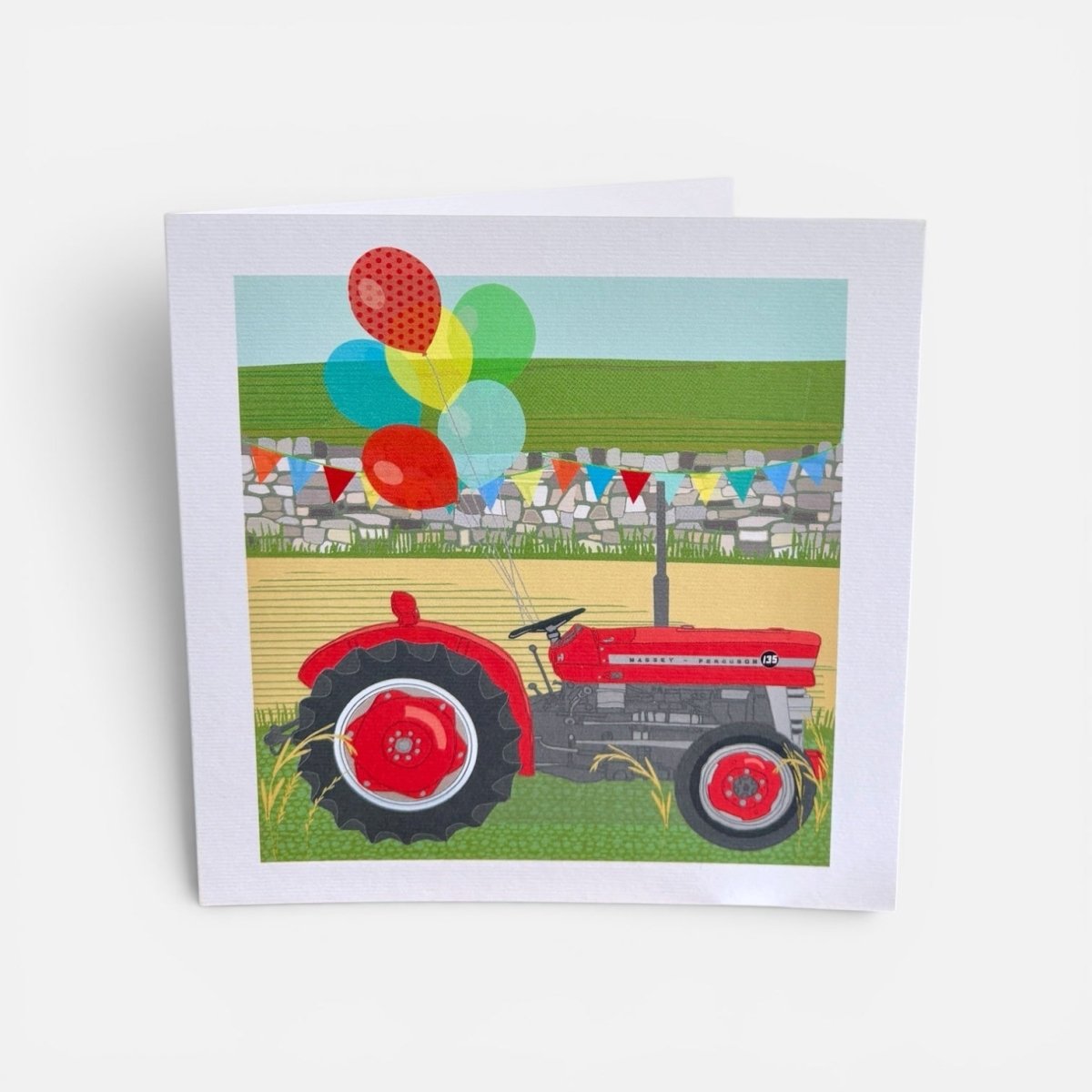 Red Tractor Greeting Card - Jane Gales_Just Makers