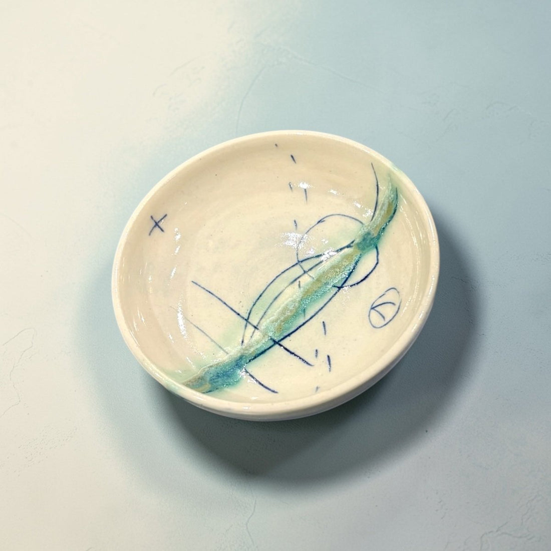 Ring Dish - Seascape - Lorna Gilbert Ceramics_Just Makers
