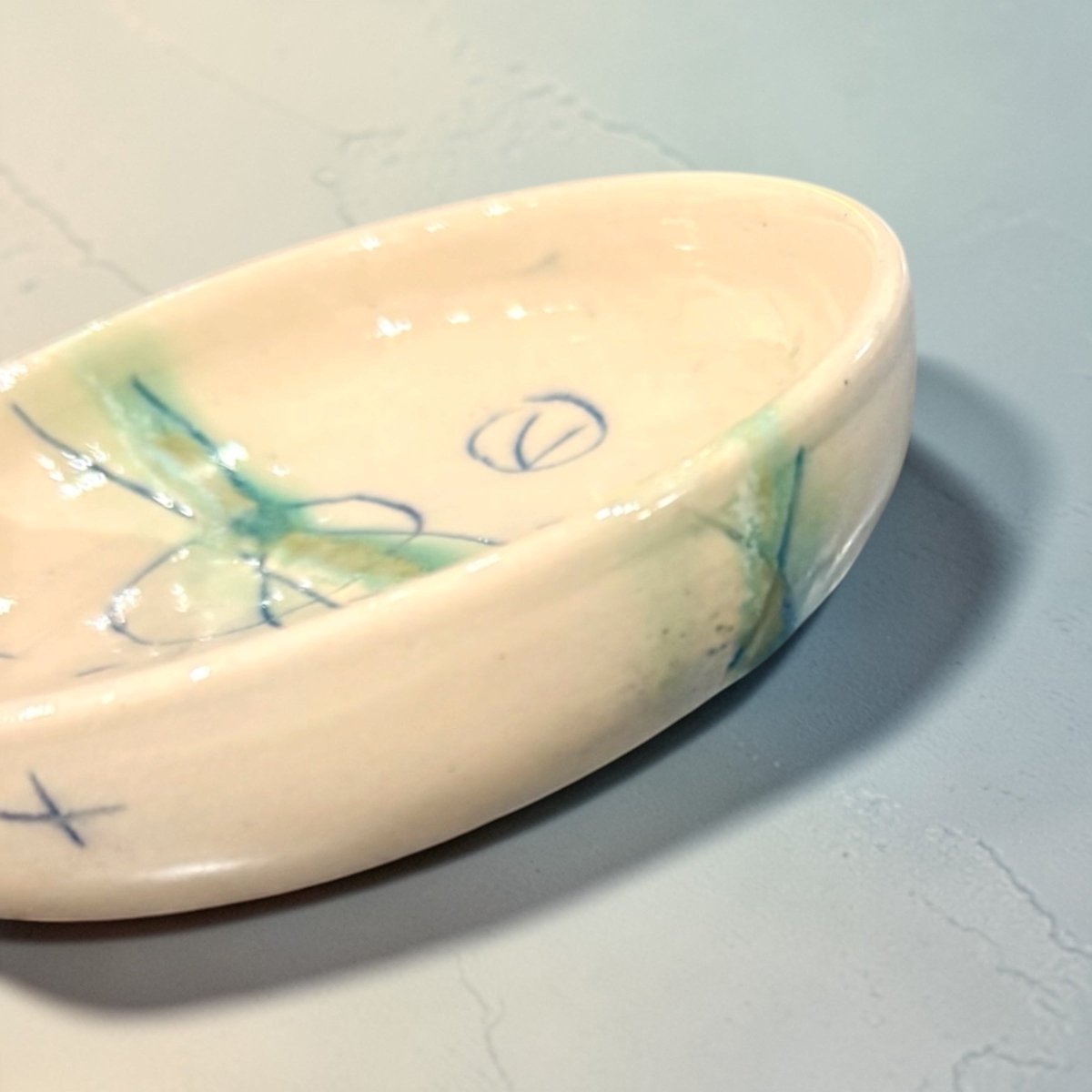 Ring Dish - Seascape - Lorna Gilbert Ceramics_Just Makers