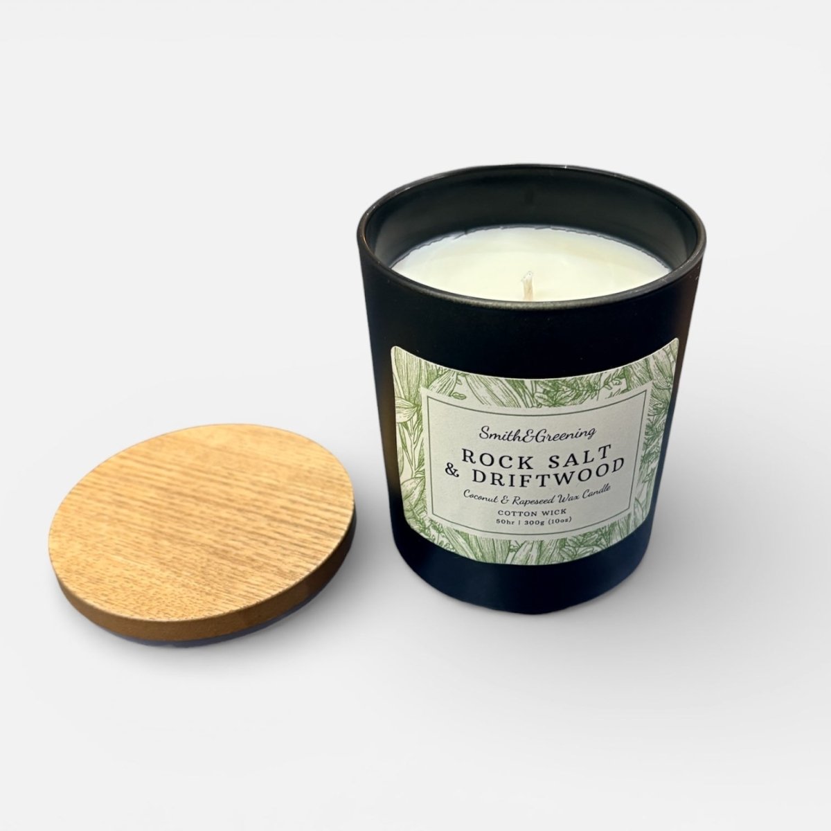 Rock Salt and Driftwood Large Candle - Smith and Greening_Just Makers