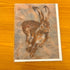Running Hare Greeting Card - Pam Chilton_just makers