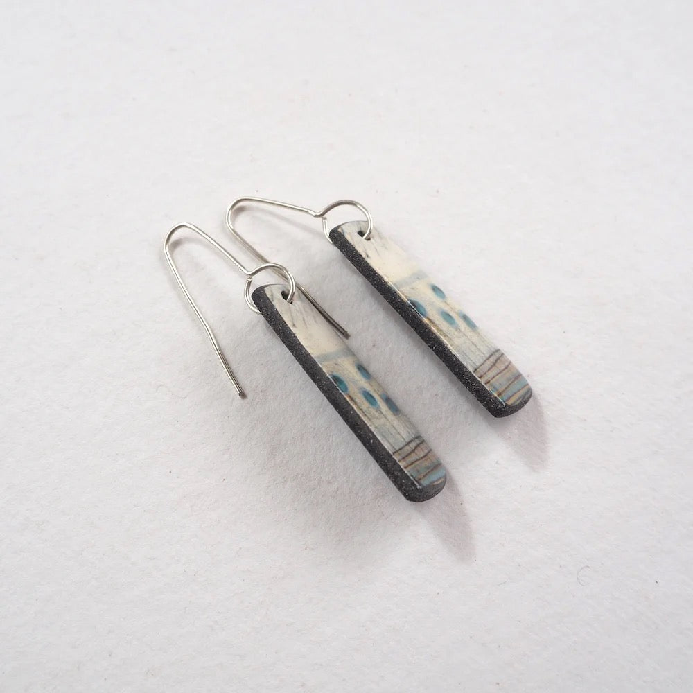 Seed Heads Elements Range Drop Earrings - Karen Howarth Ceramics_Just Makers