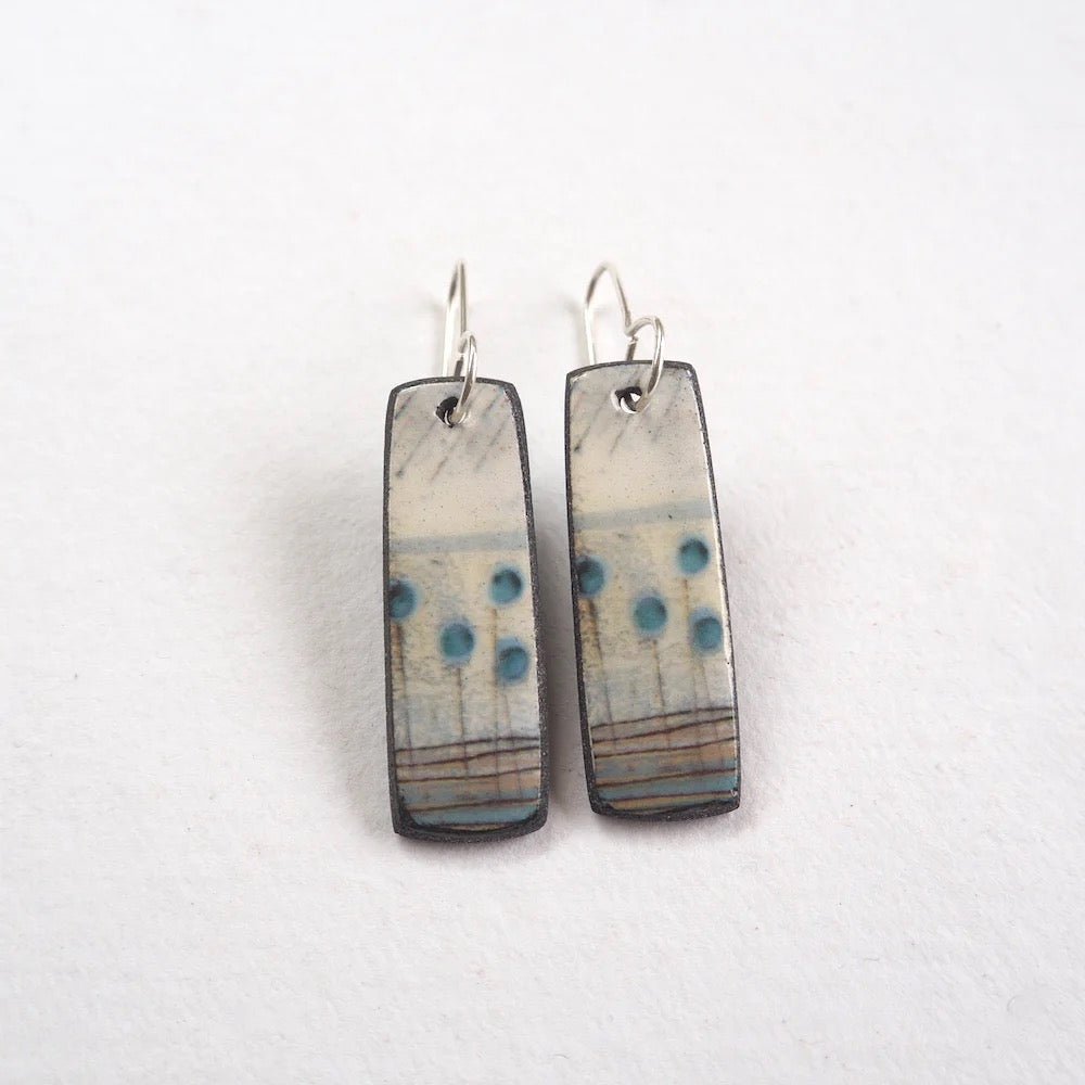 Seed Heads Elements Range Drop Earrings - Karen Howarth Ceramics_Just Makers